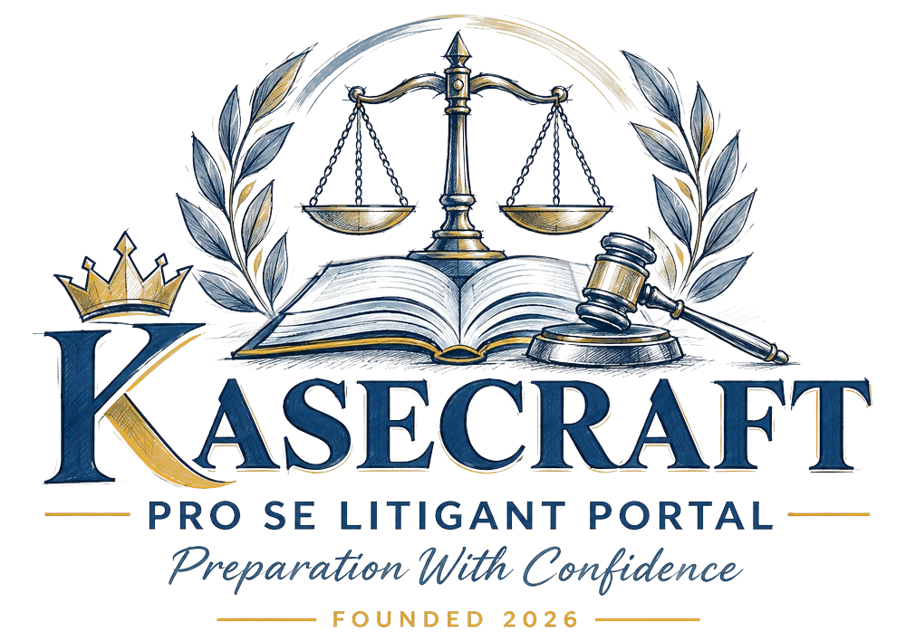 Kasecraft, Pro Se Litigant Portal, since 2026